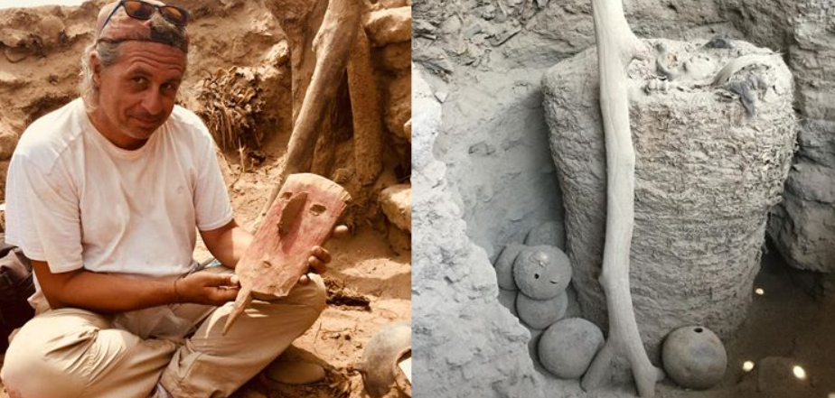 Đó là một gói tang lễ đặc trưng của vùng Pachacamac. Ảnh: @Trung tâm nghiên cứu khảo cổ CReA-Patrimoine.