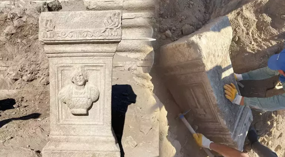 Và bàn thờ này cũng là di tích thuộc về người La Mã cổ đại. Ảnh: @Đại học Selçuk.