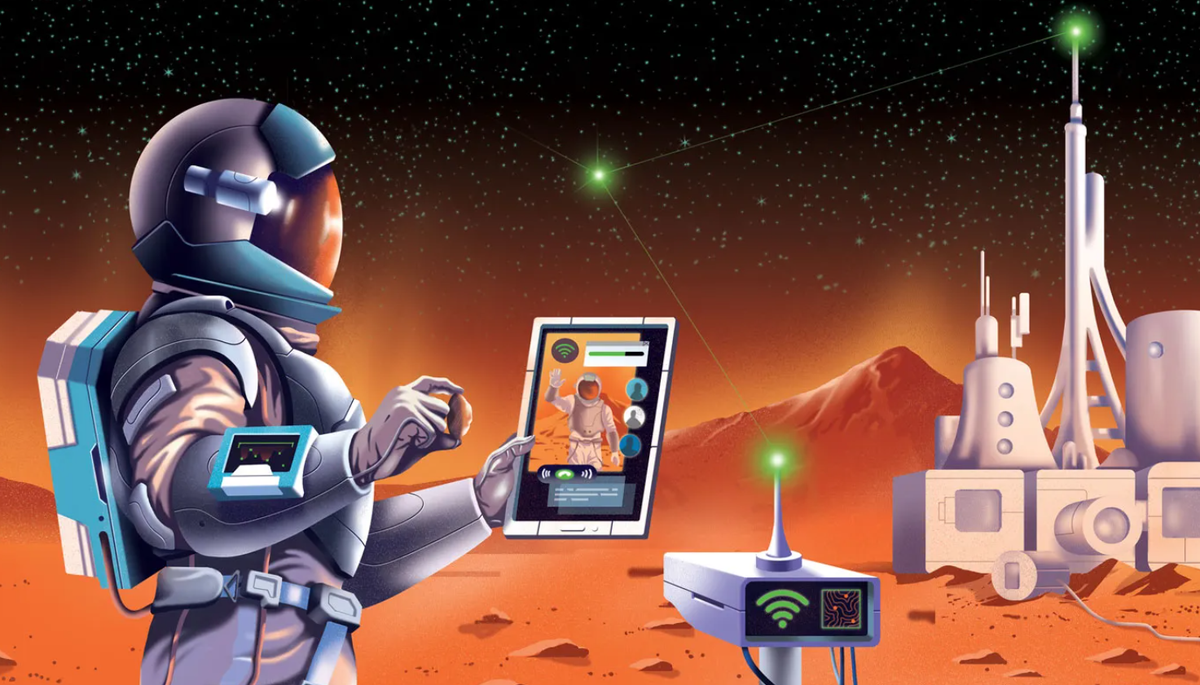 Việc giữ liên lạc với Trái Đất là rất quan trọng, mặc dù sẽ có sự chậm trễ đáng kể trong việc liên lạc, do khoảng cách lớn giữa các hành tinh. Bạn sẽ cần một hệ thống liên lạc đáng tin cậy, chẳng hạn như thiết bị liên lạc vệ tinh sao Hỏa, để giữ liên lạc với trung tâm điều khiển nhiệm vụ và các nhà thám hiểm khác ở không gian, cũng như trên Trái Đất. Ảnh: @National Air and Space Museum.