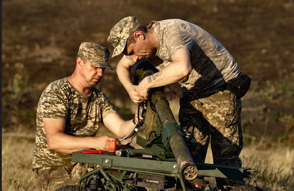 Hệ thống này được đội ngũ kỹ sư của lữ đoàn phát triển độc lập và đã được ghi nhận là thành công trong chiến đấu. Ảnh: @Lữ đoàn cơ giới số 28 của Ukraine.