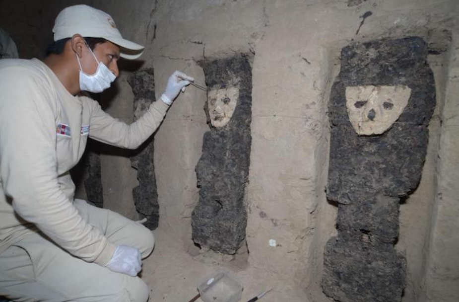 Các kỹ thuật thăm dò, phân tích khảo cổ học chuyên sâu cho thấy, những bức tượng này có niên đại khoảng 800 năm tuổi. Ảnh: @Bảo tàng Quốc Gia Peru.