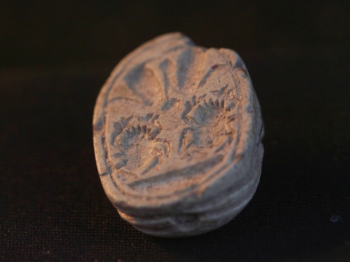 Loài sinh vật này được xem là biểu tượng của sự sống mới vì những viên phân mà chúng tạo ra và đẻ trứng vào đó, tượng trưng cho sự sinh sôi nảy nở của con cái hay “sự sống mới”. Ảnh: @Cơ Quan Cổ Vật Israel.