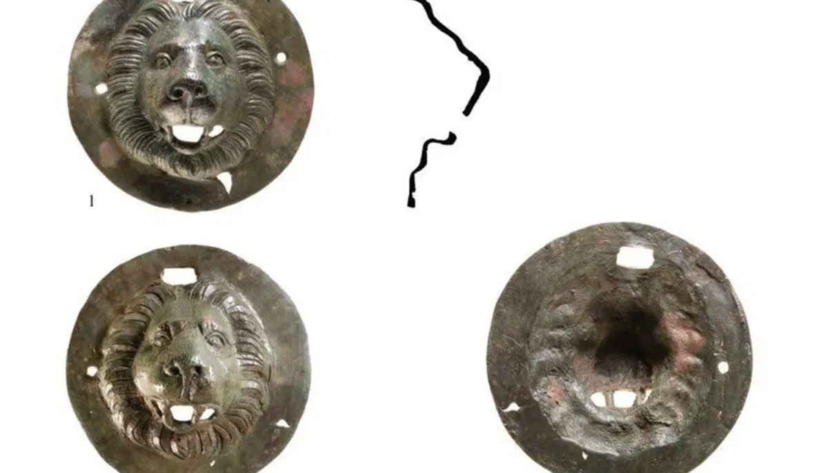 Sự hiện diện của những tay cầm trang trí công phu này trong một ngôi mộ La Mã cổ đại đặt ra câu hỏi về ý nghĩa biểu tượng họa tiết đầu sư tử trong bối cảnh tang lễ cổ xưa. Ảnh: @Cơ quan Cổ vật Israel.