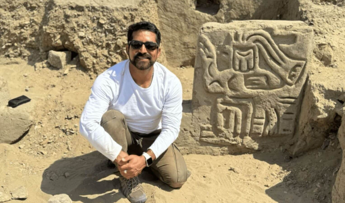 Đó là tàn tích của các bức tường đền thờ và sau đó họ còn phát hiện ra các đặc điểm kiến ​​trúc khác cho thấy địa điểm này là một nơi mang ý nghĩa tôn giáo. Ảnh: @Dự án Khảo cổ Cảnh quan Văn hóa Ucupe.