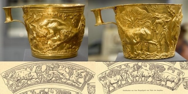 Những vật phẩm tinh xảo này khắc họa các cảnh tượng chủ yếu là hình ảnh một con bò đực, một loài vật rất quan trọng trong nhiều nền văn minh Thời Kỳ Đồ Đồng ở Địa Trung Hải. Ảnh: @Bảo tàng Khảo cổ Quốc gia Athens.