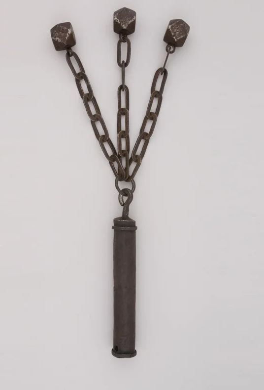 Các chuyên gia gọi vật thể này là kiścień, một vũ khí dạng roi xích, có liên quan đến Trận chiến Grunwald hãi hùng nhất lịch sử Ba Lan. Ảnh: @Hội Society of Friends of Olsztynek.