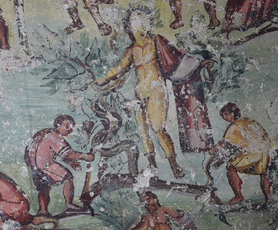 Điều này làm các chuyên gia suy đoán rằng, đây có thể là một bức truyện tranh cổ xưa sơ khai nào đó. Ảnh: @Viện Nghiên Cứu Khảo cổ Jordan.