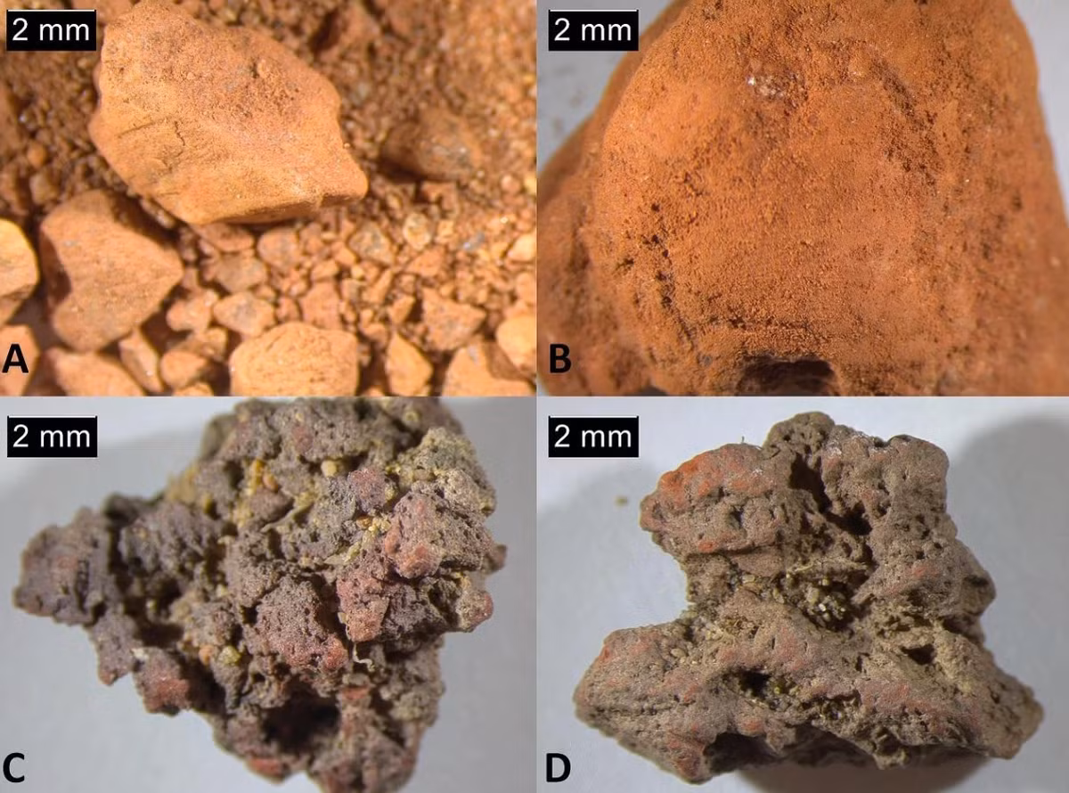 Kết quả cho thấy các nhóm hóa học chính trong đất son ở khu định cư Vaateranta không nằm trong các mẫu có sẵn tại địa phương, mà nó có thành phần hóa học tương tự mẫu đất son xuất hiện ở những địa điểm cách nhau tới 500 km. Ảnh: @M. Ahola.