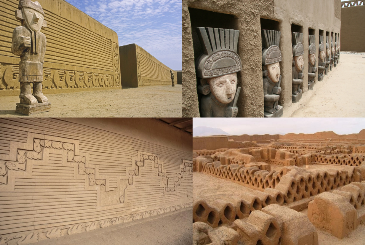 Nằm gần thành phố Trujillo ở đông bắc Peru, Can Chan có diện tích khoảng 20 km2. Ảnh: @Bảo tàng Quốc Gia Peru.