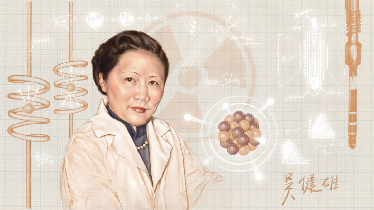 Sau khi được hai nhà vật lý lý thuyết nam là Tsung-Dao Lee và Chen Ning Yang hỗ trợ, Chien-Shiung Wu đã dùng thí nghiệm sử dụng coban-60 (một dạng phóng xạ của kim loại coban) để bác bỏ "định luật chẵn lẻ”, bà đề xuất rằng, tính chẵn lẻ không được bảo toàn đối với các tương tác hạt nhân yếu. Ảnh: @Lady Science.
