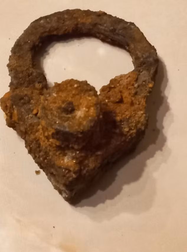 Trong bộ hài cốt đứa trẻ còn có một mảnh xương hàm bị nhuộm màu xanh lá cây, qua các xét nghiệm thành phần nguyên tố khác cho thấy, xương hàm còn chứa dấu vết của vàng, kali permanganat và đồng. Ảnh: @Đại học Nicolaus Copernicus.