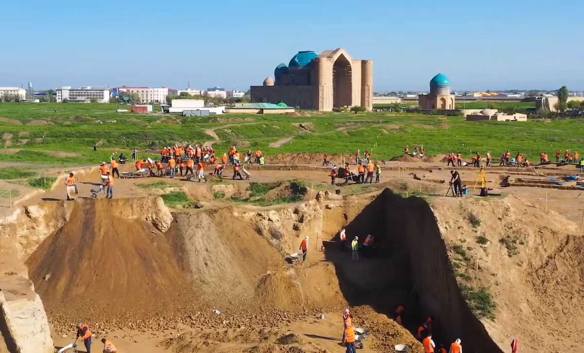 Kultobe là một trong những khu định cư cổ đại lâu đời nhất ở Kazakhstan, nơi đây có nhiều hiện vật có giá trị khảo cổ lớn được các chuyên gia khai quật. Ảnh: @ Viện Nghiên cứu Văn hóa Kazakhstan.
