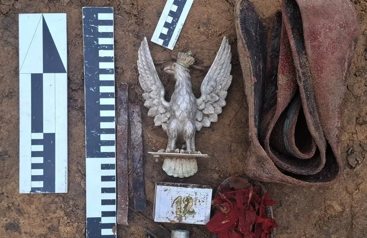 Các kỹ thuật thăm dò, phân tích khảo cổ học chuyên sâu cho thấy, đó là một huy hiệu biểu tượng đại bàng khổng lồ. Ảnh: @Nhóm Bảo vệ Di tích Pháo đài.