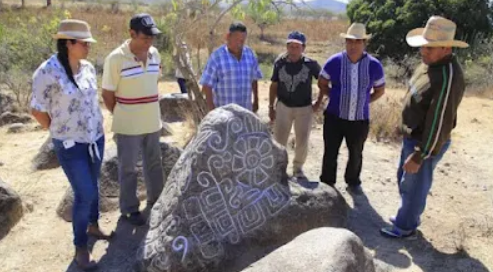 Theo đó, các nhà khảo cổ học đến từ Viện Nhân chủng học và Lịch sử Quốc gia Mexico cho biết, họ đã ghi nhận tàn tích của một khu phức hợp nghi lễ cổ xưa tại một ngọn đồi ở bang Guerrero. Ảnh: @Viện Nhân chủng học và Lịch sử Quốc gia Mexico.