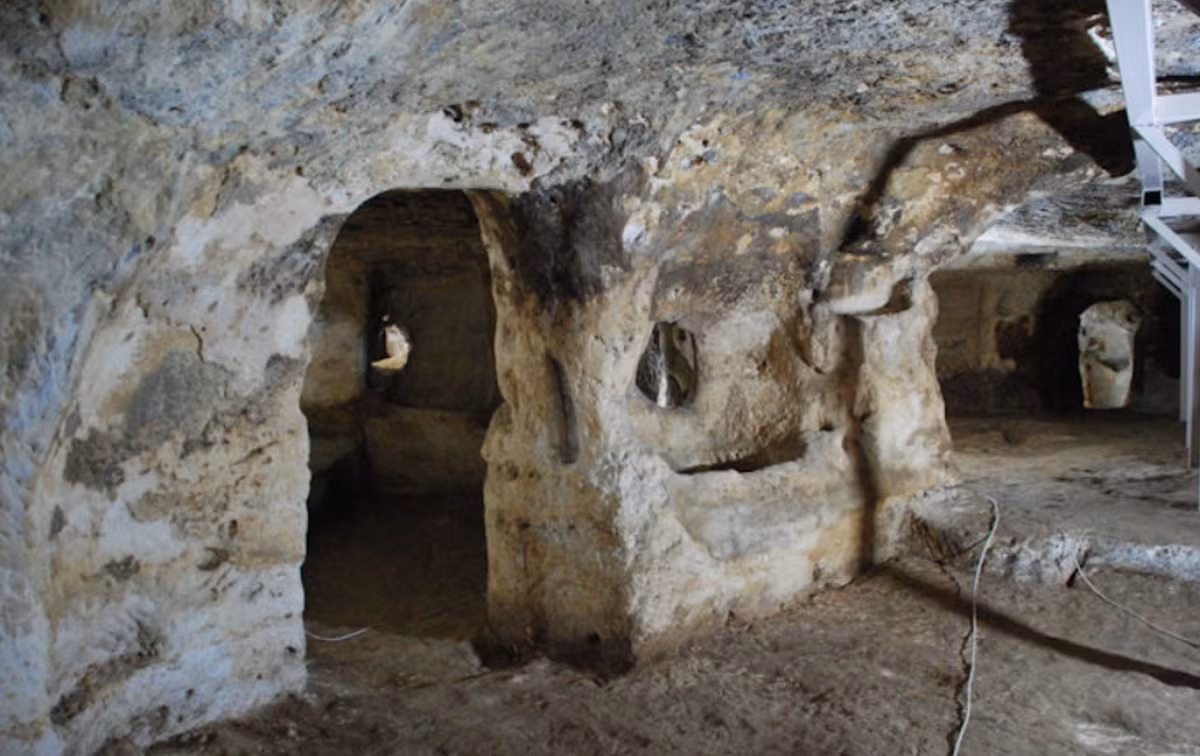 Thành phố ngầm cổ xưa của tỉnh Mardin có tên là Matiate. Ảnh: @Bảo tàng Mardin.