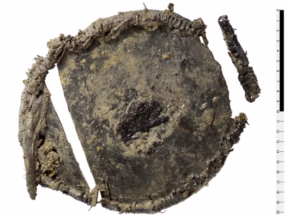 Về cơ bản, chiếc bình có đường kính 20 cm, được làm từ gỗ thông, liễu và gỗ cây tùng kết hợp lại. Ảnh: @Viện Nghiên Cứu Atlas Obscura.