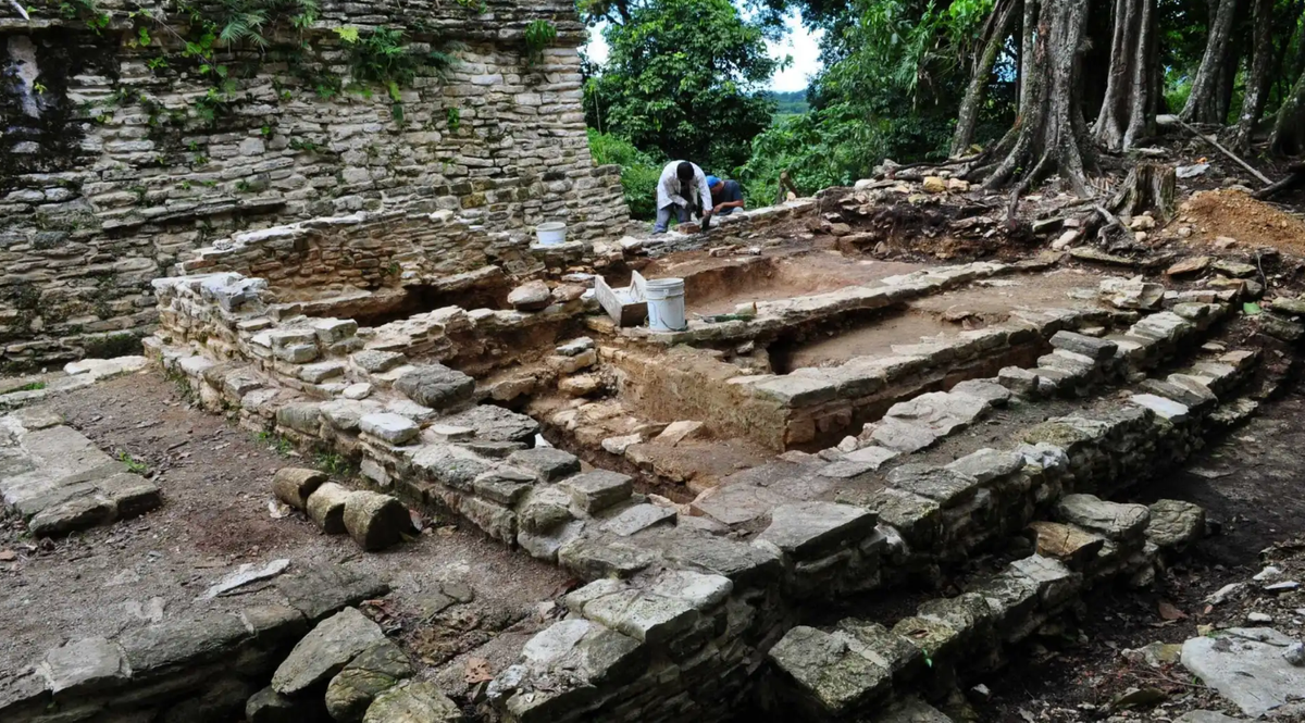 Cung điện này ước tính có niên đại hơn 1.000 năm tuổi tại một thành phố cổ ở phía tây Cancún. Ảnh: @Viện Nhân chủng học và Lịch sử Quốc gia Mexico.