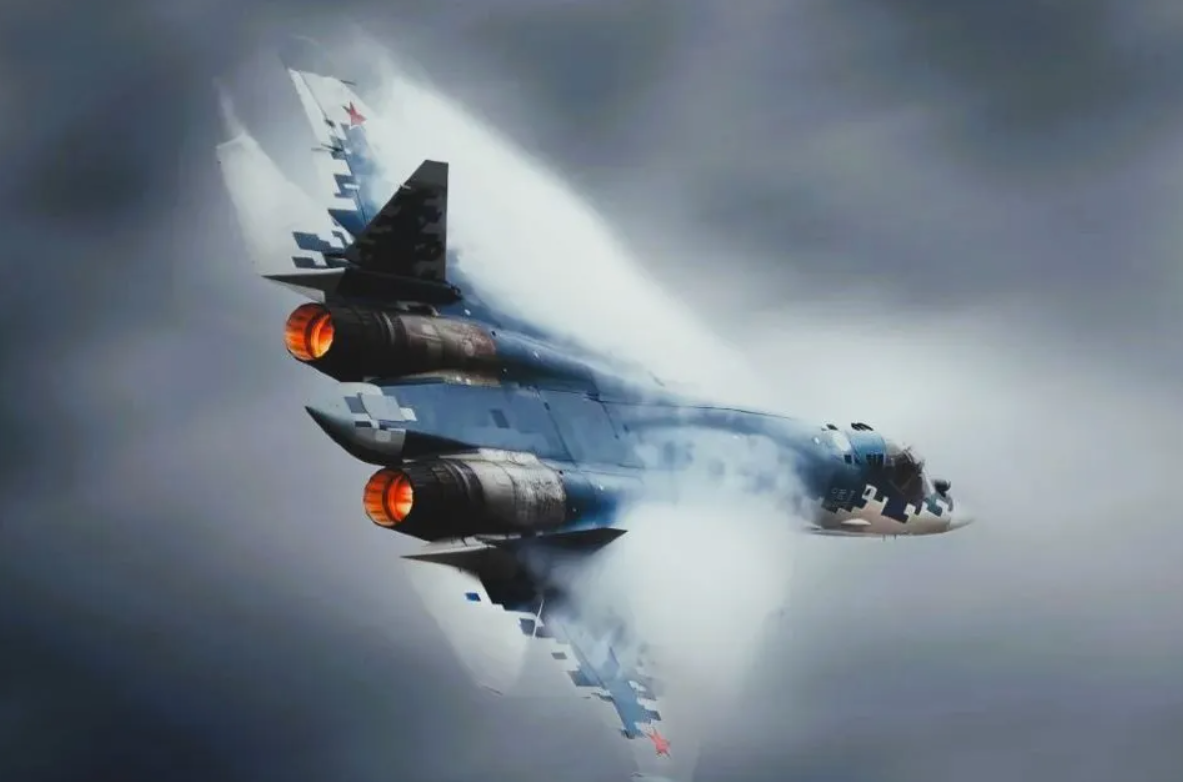 Riêng phiên bản Su-57E được trang bị bộ thiết bị điện tử hàng không tiên tiến, bao gồm hệ thống radar Sh-121 với công nghệ mảng quét điện tử chủ động, có khả năng theo dõi nhiều mục tiêu cùng lúc. Khả năng siêu cơ động của nó được hỗ trợ bởi động cơ đẩy vectơ, cho phép nó thực hiện các thao tác trên không phức tạp, biến Su-57E thành một nền tảng đáng gờm cho các nhiệm vụ chiếm ưu thế trên không. Tính linh hoạt của máy bay phản lực Su-57E mở rộng sang chiến tranh điện tử và các cuộc tấn công chính xác, với sự tích hợp của các vũ khí siêu thanh như tên lửa Kinzhal được báo cáo trong những năm gần đây. Ảnh: @Army Recognition.