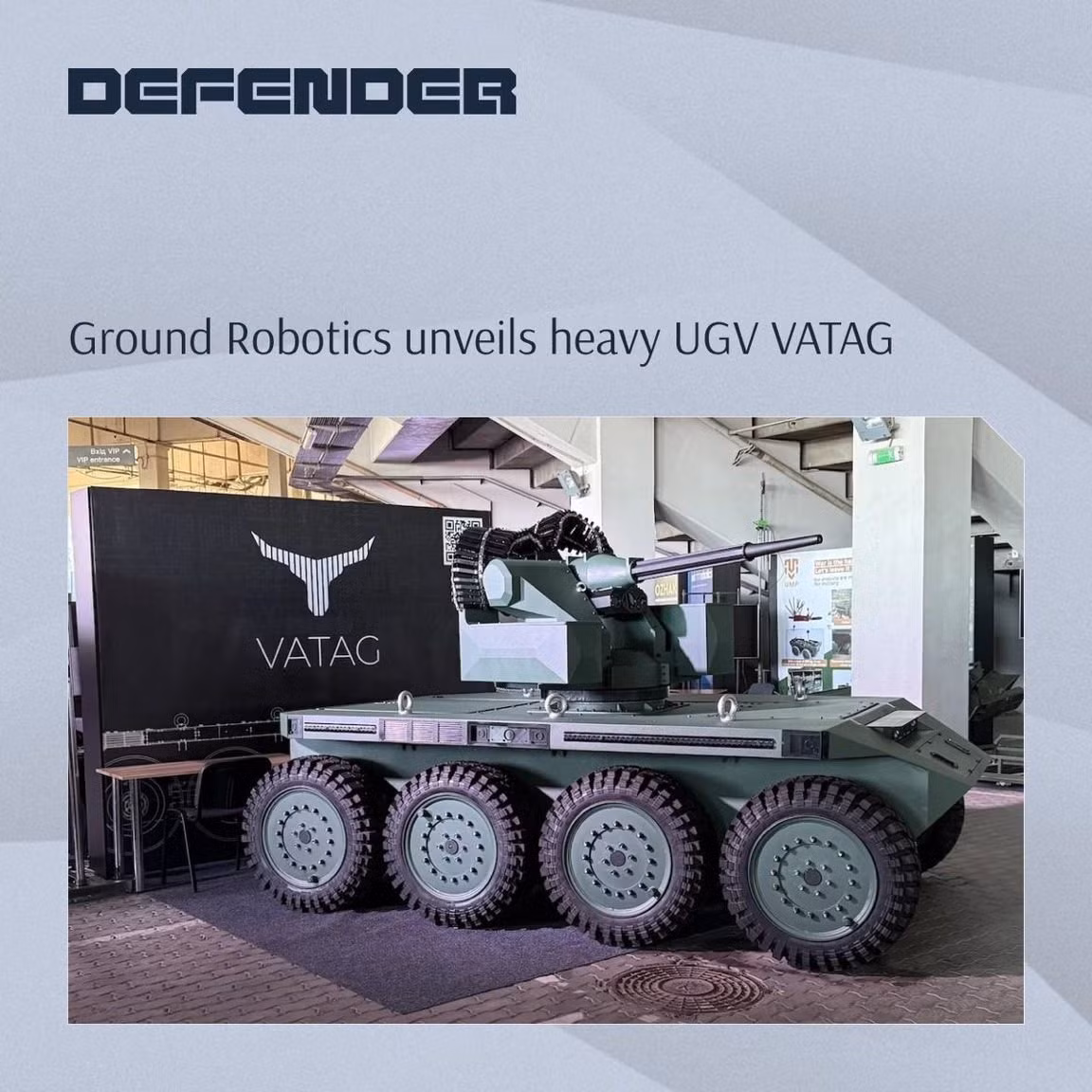 Gần đây, Ukraine đã giới thiệu dòng xe robot thế hệ chiến tranh mới với sự ra mắt của xe chiến đấu mặt đất không người lái hạng nặng VATAG. Ảnh: @Anatoliy Nikitin.