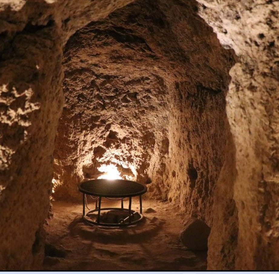 Có một phòng tắm bên trong đường hầm ngầm này, nhưng vẫn chưa được sử dụng lần nào. Ảnh: @Bộ Cổ Vật Iran.