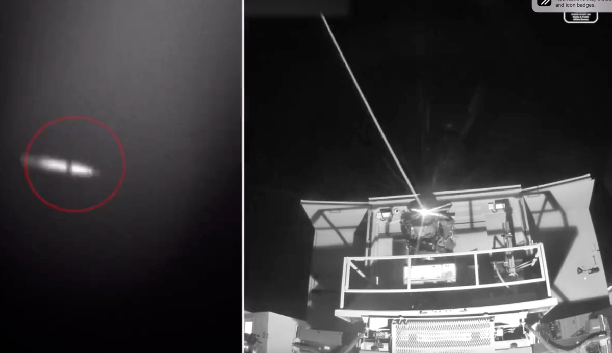 Mặc dù chúng ta không biết nhiều chi tiết về hệ thống bí ẩn này, nhưng chắc chắn đây không phải là hệ thống vũ khí laser chống máy bay không người lái đầu tiên được sử dụng. Đầu tuần qua, các quan chức Israel tiết lộ rằng, nước này đã sử dụng hệ thống laser phòng không mới để bắn hạ máy bay không người lái của Hezbollah trong cuộc xung đột hiện nay ở Trung Đông. Vào tháng 10/2024, Israel cũng đã giới thiệu phiên bản cải tiến của hệ thống Iron Beam và phiên bản hoàn chỉnh sẽ được Lực lượng Phòng vệ Israel triển khai vào cuối năm nay. Ảnh: @The War Zone.