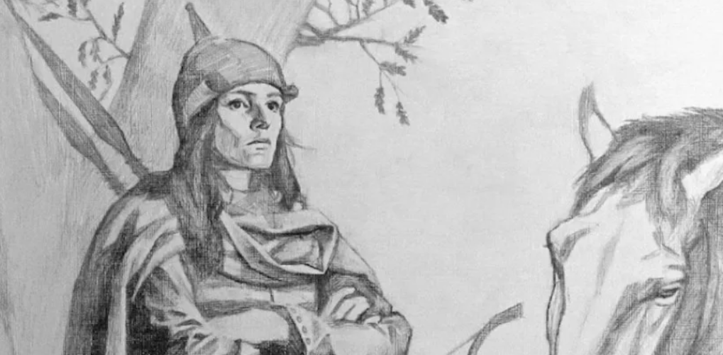 Nó thuộc về một người phụ nữ được chôn cất trong một cỗ xe ngựa của người Viking, với quần áo và đồ dùng cá nhân cao cấp, bao gồm một vòng cổ bằng hạt thủy tinh, một chiếc chìa khóa sắt và một con dao cán bạc. Ảnh: @Bảo tàng Odense.