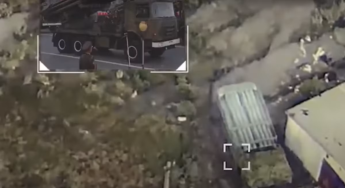 Được biết, Hệ thống pháo phản lực M1991 do Triều Tiên sản xuất, cung cấp cho Nga để triển khai đối đầu với Ukraine. Ảnh: @Tiểu đoàn tinh nhuệ “Raid”.