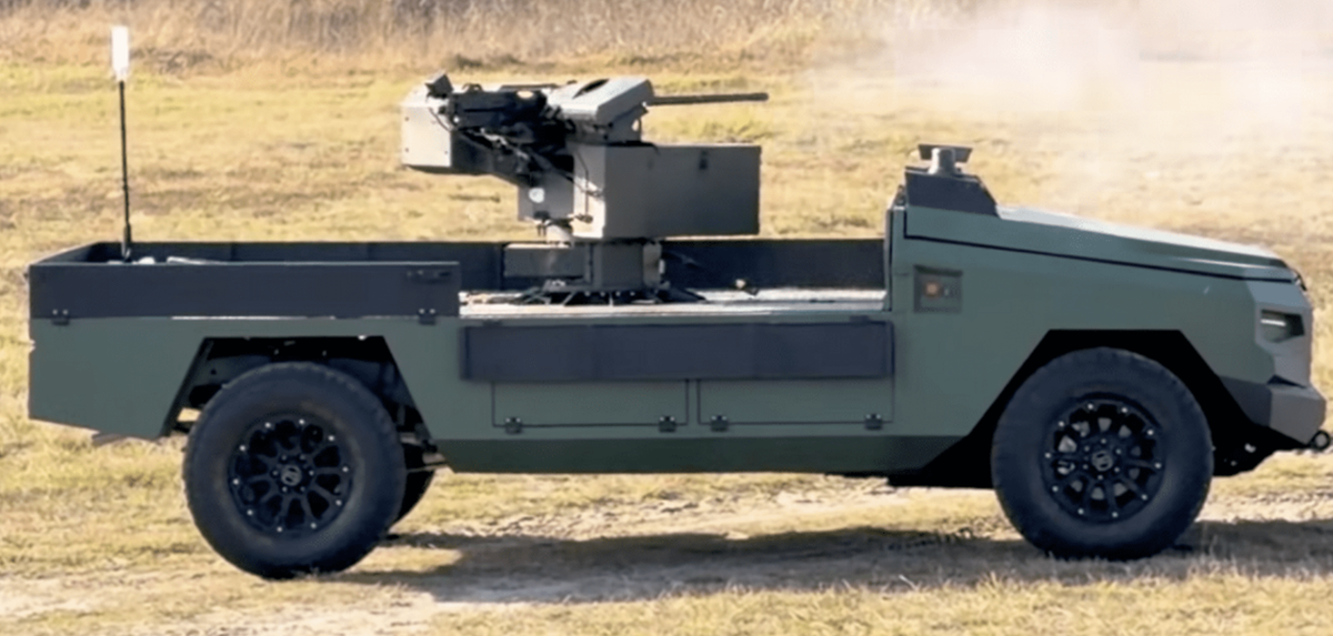 Còn theo Giám đốc điều hành của Ukrainian Armor, Xe robot mặt đất không người lái Protector tích hợp hệ thống laser chuyên dụng mới đã hoàn tất cơ bản hệ thống vận hành kỹ thuật và công nghệ. Ảnh: @Ukrainian Armor.