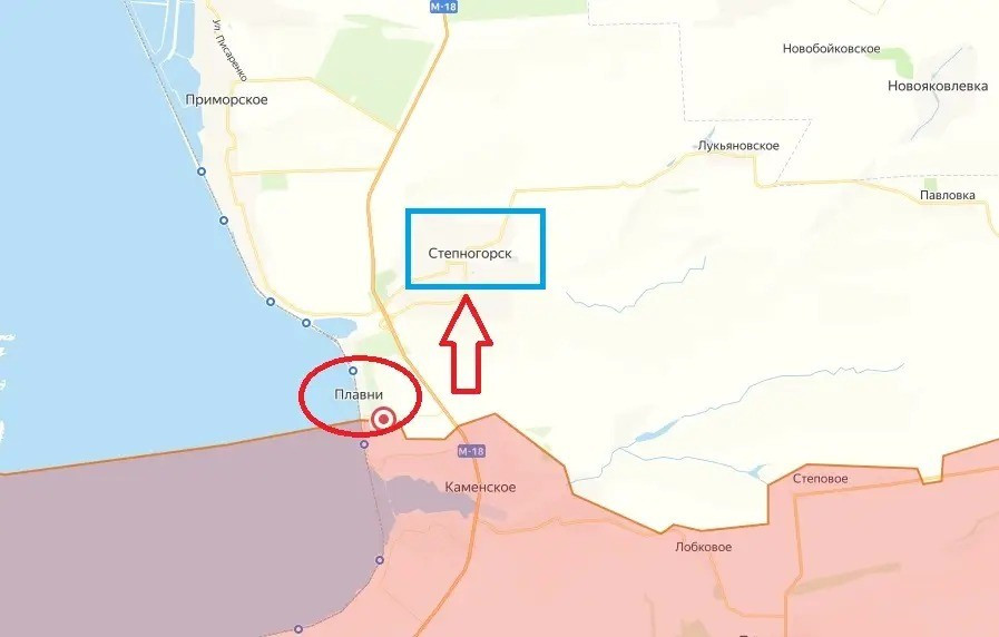 Các nhóm xung kích Nga đã tiến công theo hướng đông bắc từ Stepnogorsk, khai thác địa hình mở cùng sự suy yếu tương đối của tuyến phòng thủ Ukraine tại khu vực. Chỉ trong một ngày giao tranh, mũi tiến công đạt bước tiến đáng kể khoảng 2,5 km, đưa lực lượng Nga áp sát làng Lukyanivske.