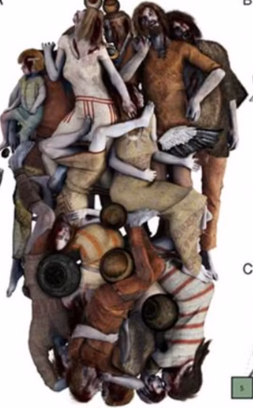 Khả năng rất cao, ngôi mộ tập thể này có liên quan tới một vụ thảm sát gia đình xảy ra tại khu vực này cách đây 5.000 năm trước. Ảnh: @Bảo Tàng Quốc Gia Ba Lan.