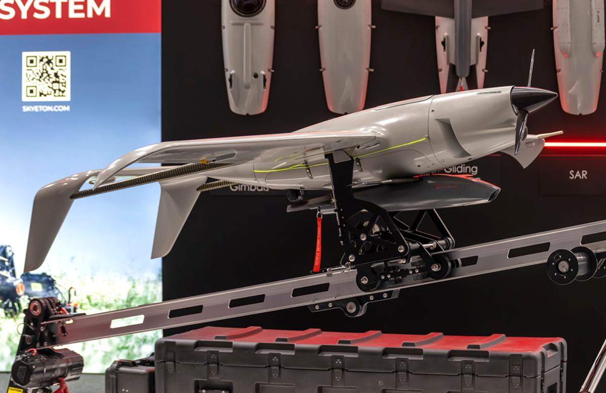 Tuy nhiên, với việc tích hợp bộ cảm biến tiên tiến của Harmattan AI, phiên bản tiếp theo của máy bay không người lái này sẽ định nghĩa lại cách thức hoạt động của UAV trong môi trường xung đột có cường độ cao. Ảnh: @Skyeton.