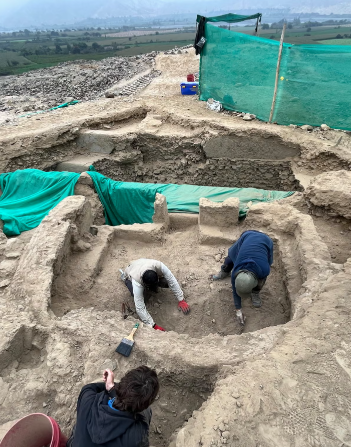 Tiến sĩ Mauricio mô tả khoảnh khắc phát hiện ra điều đó là "kinh ngạc". Bà cho biết: “Bức bích họa tại Huaca Yolanda này là độc nhất vô nhị. Chưa từng có tác phẩm nào tương tự được ghi nhận trong khu vực”. Ảnh: @Tiến sĩ Mauricio.