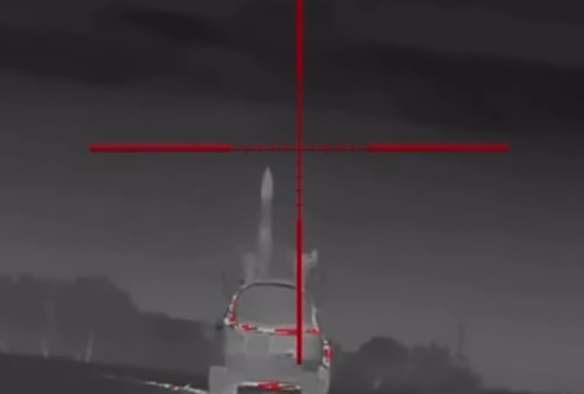 Theo tuyên bố của Không quân Ukraine, vụ đánh chặn được thực hiện bởi một phi hành đoàn thuộc trung đoàn tên lửa phòng không mang tên Sich Riflemen của Ukraine. Ảnh: @Không quân Ukraine.