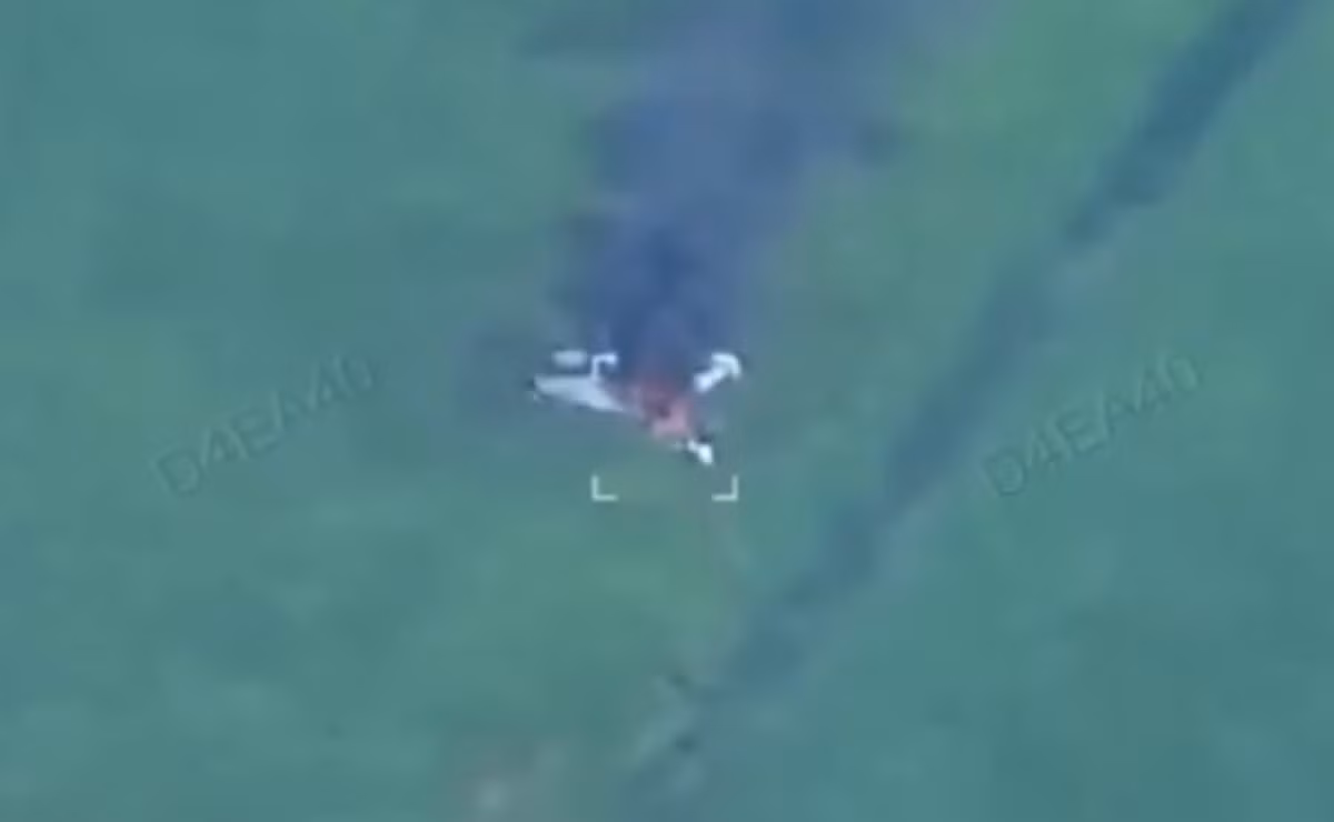 Còn tờ báo Đức Bild dẫn các nguồn tin riêng cho biết chiếc Su-35S bị một chiếc F-16 của Ukraine bắn hạ. Ảnh: @Osinttechnical.