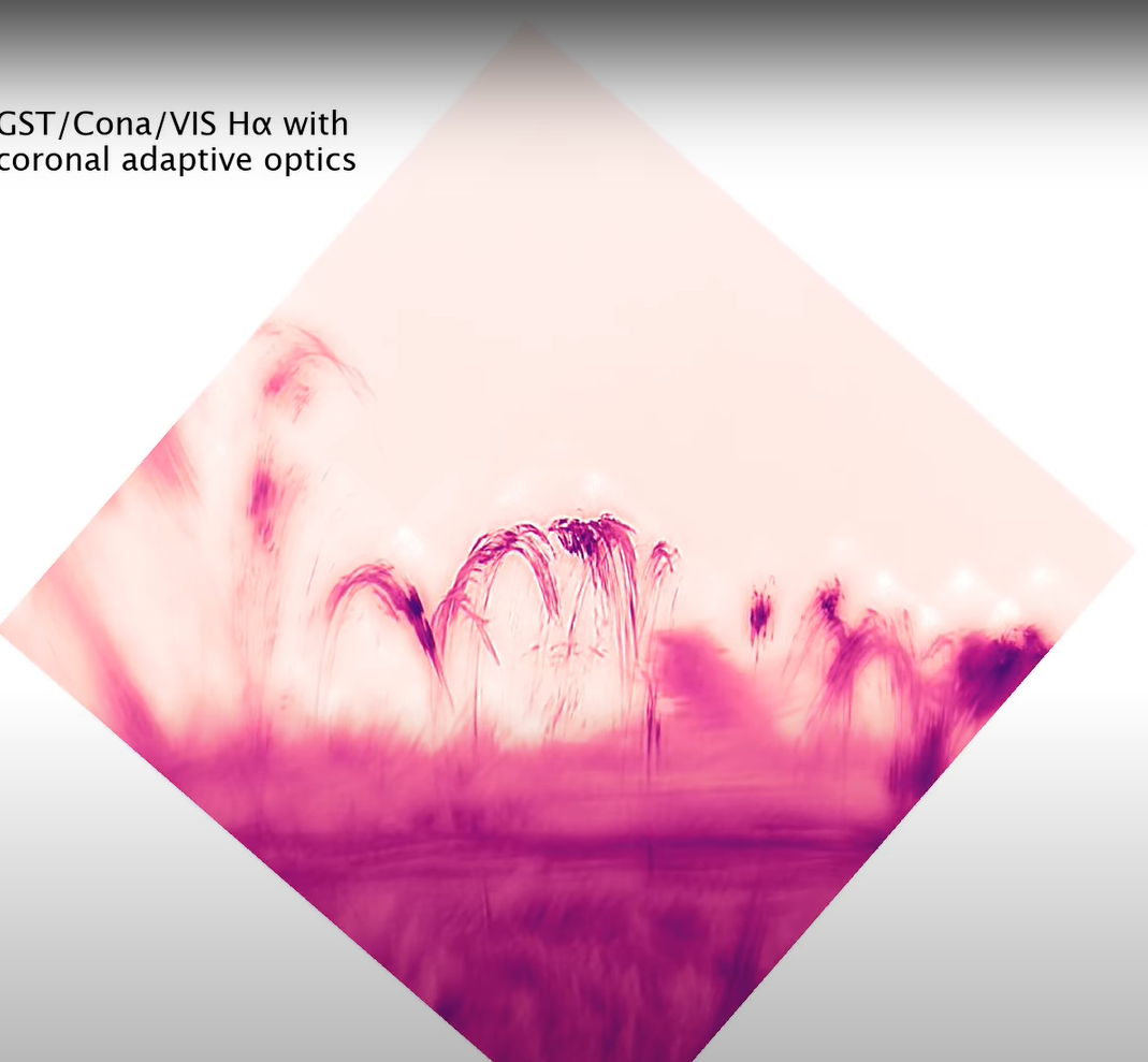 Mưa vành nhật hoa hình thành khi plasma nóng hơn trong vành nhật hoa của Mặt trời nguội đi và ngưng tụ. Tương tự như những giọt mưa trên Trái đất, mưa vành nhật hoa bị lực hấp dẫn kéo trở lại bề mặt Mặt trời. Nhưng không giống như mưa trên Trái đất, mưa vành nhật hoa của Mặt trời không đi theo đường thẳng để rơi xuống. Do bản chất Plasma có tích điện và do đó mưa vành nhật hoa đi theo các đường sức từ cong của Mặt trời rồi đổ xuống bề mặt Mặt trời. Ảnh: @Ape Loves Bananas.