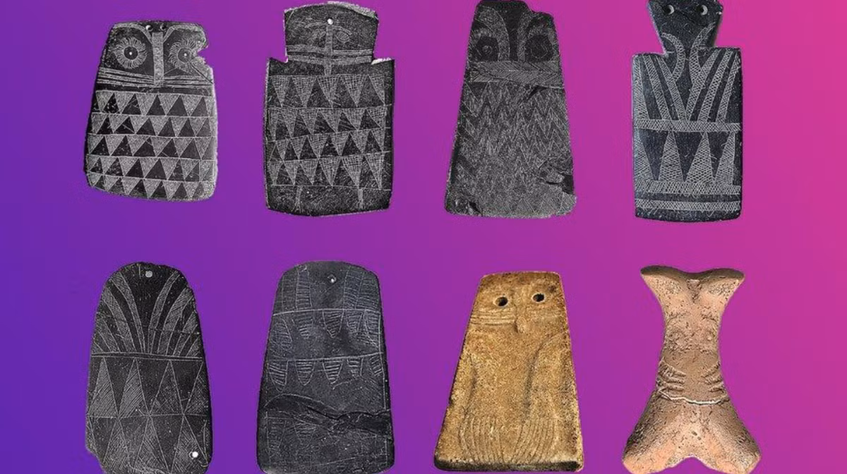 Chúng có niên đại từ 4.750 - 5.400 năm trước, thường có chung một số đặc điểm, chẳng hạn như các vòng tròn được khắc họa như mắt và một phần thân được phác thảo ở phía dưới tượng trưng cho bộ lông của một con chim cú. Ảnh: @Juan José Negro.