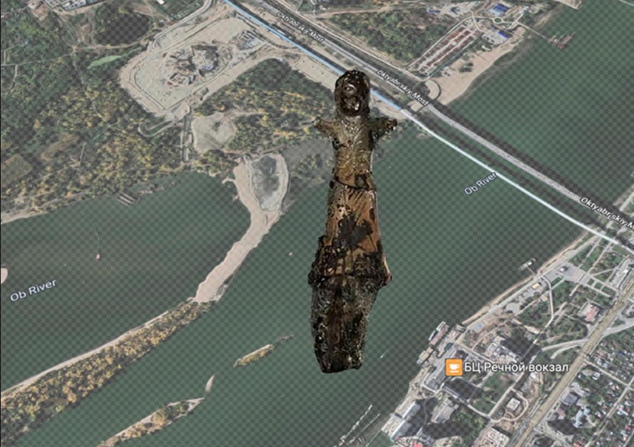 Đó là một bức tượng người nhảy múa bằng đồng cao 10 cm, được điêu khắc theo phong cách dường như mô tả một hình người đang chuyển động. Ảnh: @Viện Hàn lâm Khoa học Nga.