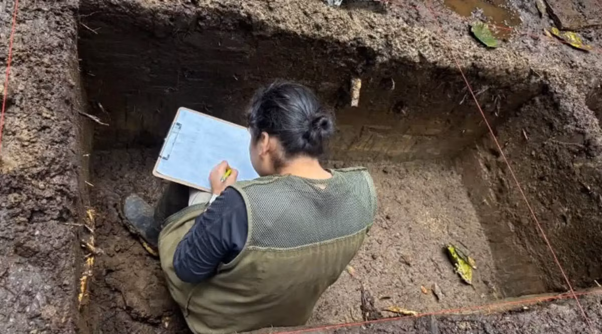 Địa điểm này còn có các cấu trúc hình tròn và hình chữ nhật được kết nối với nhau bằng một mạng lưới đường cổ, được gọi là calzadas. Ảnh: @Viện Di sản Đô thị Ecuador.