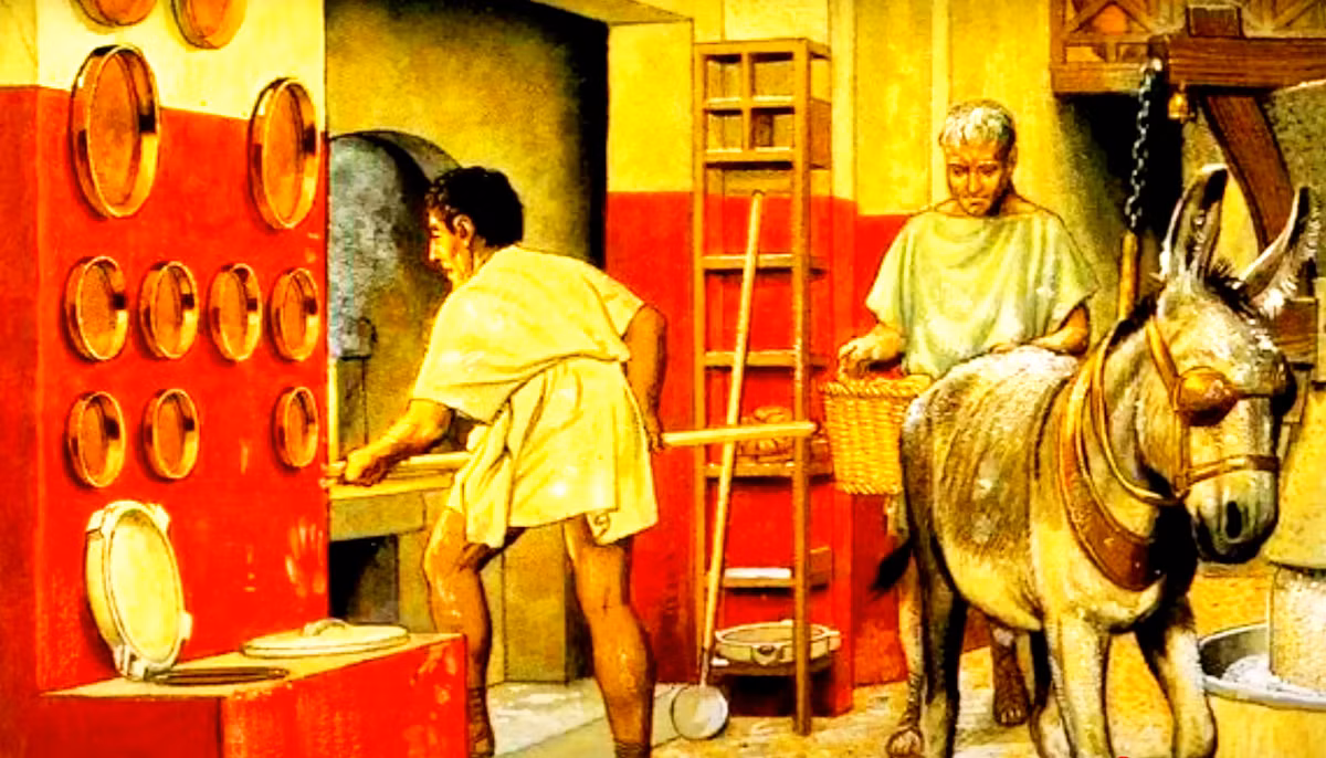 Các công tác thăm dò, phân tích khảo cổ chuyên sâu hơn cho thấy, đó là một nhà tù làm bánh mì, ước tính có niên đại khoảng năm 79 sau Công nguyên. Ảnh: @Công viên khảo cổ Pompeii.