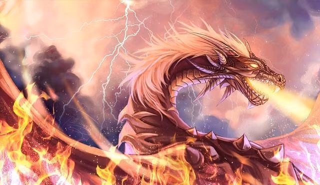 2. Chúc Long: Thần chưởng quản thời gian và thiên khí: Vị thần long thứ hai là Chúc Long, hay còn gọi là Chúc Cửu Âm, được xem là vị thần canh giữ núi Chung Sơn. Sức chiến đấu của Chúc Long mạnh mẽ kinh người, được xếp ngang hàng với những thần long mạnh nhất. Theo mô tả trong "Sơn Hải Kinh", Chúc Long có khuôn mặt người và thân rắn, thân hình màu đỏ dài tới ngàn dặm, vẻ ngoài kỳ dị độc đáo.