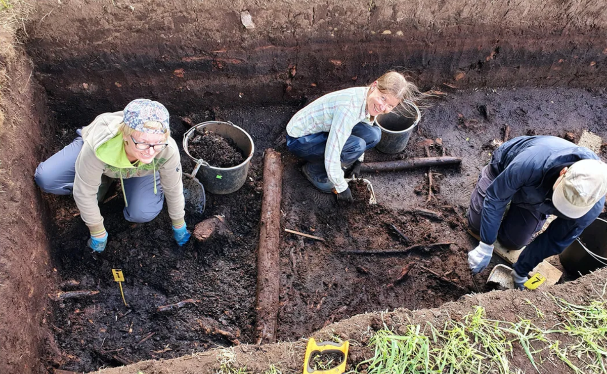 Các nhà nghiên cứu cũng nhấn mạnh rằng, địa điểm tiền sử Järvensuo 1 đang bị đe dọa, vì các công trình thoát nước và những thay đổi về môi trường do biến đổi khí hậu gây ra đang đặt địa điểm này vào trong tình trạng nguy hiểm. Những dấu hiệu của sự phá hủy do hệ thống thoát nước mở rộng đã rõ ràng tại địa điểm này, và các kho báu khảo cổ hữu cơ ở đó không còn an toàn nữa. Ảnh: @Cơ quan Di sản Phần Lan.