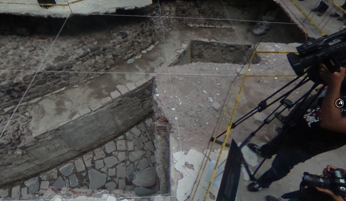 Cuối cùng, họ đã phát hiện ra một ngôi đền thờ thần gió có niên đại từ thế kỷ 14 Sau Công Nguyên tại khu vực này. Ảnh: @Viện Nhân chủng học và Lịch sử Quốc gia Mexico.