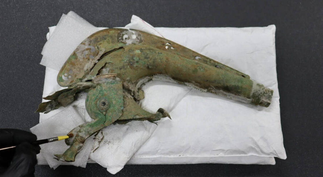 Trong quá khứ, nhạc cụ bằng đồng này được các bộ lạc Celtic sử dụng để đe dọa kẻ thù của họ - cụ thể là người La Mã cổ đại - trong các trận chiến. Ảnh: @Dịch vụ Bảo tàng Norfolk.