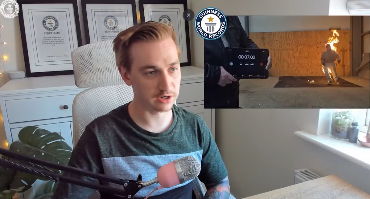 Sau khi tham gia và hoàn thành thử thách này, Ryan Luney cho biết, anh cảm thấy như cả một thế giới mới đầy tiềm năng đã mở ra trước mắt mình. Ảnh: @ Guinness World Records.