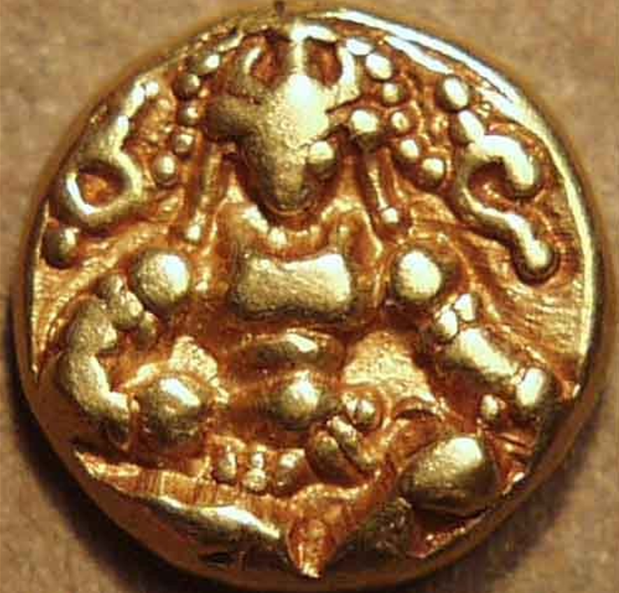 Chúng mang hình ảnh con lợn, một biểu tượng thường được liên kết với triều đại Vijayanagara. Họ lưu ý rằng, đế chế này thường xuyên sử dụng những biểu tượng như lợn trong các bản khắc và chạm khắc đền thờ cổ. Ảnh: @Sở Quản lý Tài sản Tôn giáo và Từ thiện Hindu.