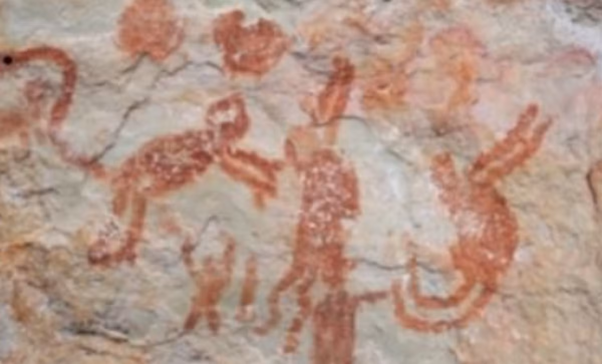 Theo một tuyên bố từ Đại học Exeter, một số hình ảnh mô tả động vật và con người biến hình thành nhau, cho thấy "một hệ thống thần thoại phong phú đã định hướng cho nhiều thế hệ người Amazon bản địa”. Ảnh: @Đại học Exeter.