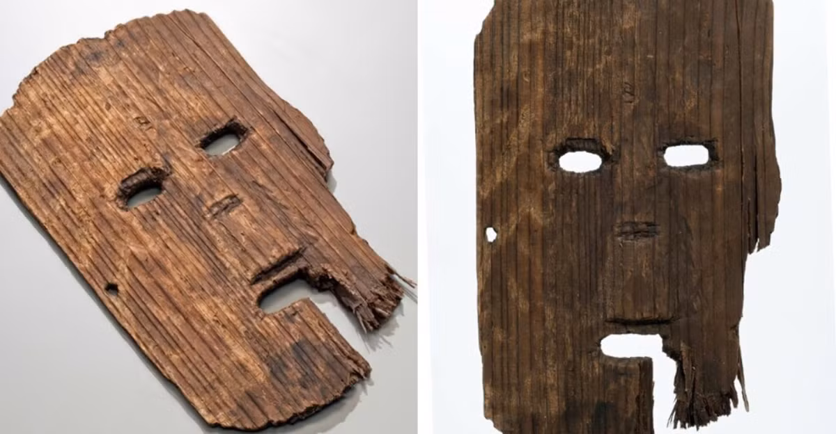 Còn theo Kaoru Terasawa, giám đốc Trung tâm nghiên cứu Makimukugaku ở tỉnh Nara, chiếc mặt nạ 1.800 năm tuổi này có thể chỉ được trưng bày tại các nghi lễ lễ hội nông nghiệp, vì nó quá nặng để đeo trên trên mặt. Ảnh: @Trung tâm Di sản Văn hóa Osaka.