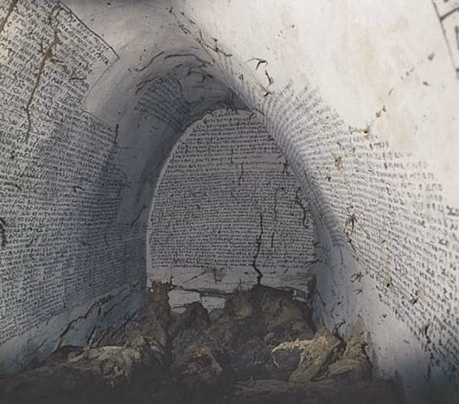 Hầm mộ 900 tuổi trong tu viện này được bao phủ bởi những dòng chữ "ma thuật" để bảo vệ các ngôi mộ bên trong. Ảnh: @Đại học Warsaw.