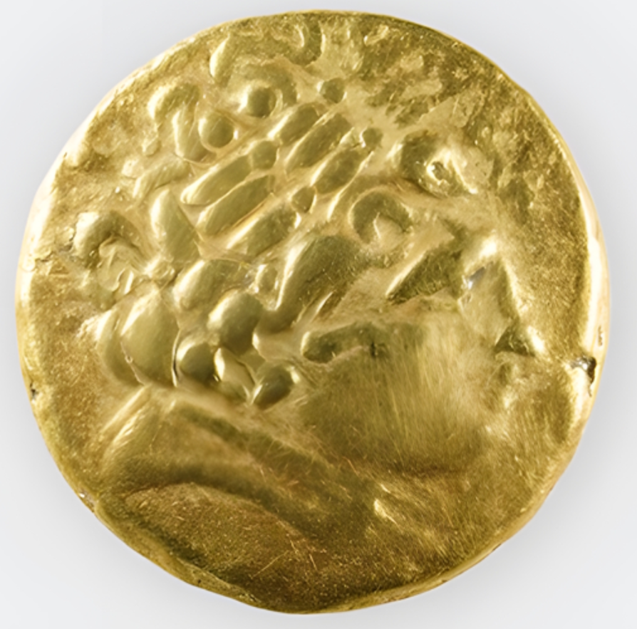 Mặt trước của những đồng tiền này khắc hình đầu vị thần Apollo của Hy Lạp. Ảnh: @Trung tâm Kiểm kê Tiền xu Cổ của Thụy Sĩ.