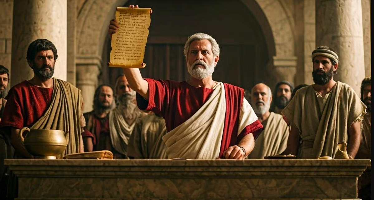 Giấy cói chứa một bản ghi về phiên điều trần, liên quan đến việc truy tố một số cá nhân, bao gồm Gadalias và Saulos, những người bị buộc tội làm giả các tài liệu liên quan đến việc mua bán và giải phóng nô lệ để lách luật ngân khố hoàng gia (kho bạc do hoàng đế kiểm soát). Ảnh: @Viện Hàn lâm Khoa học Áo.